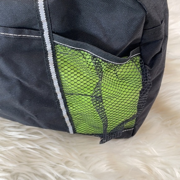 4 imprint gemline green black zip too large travel storage bag adjustable strap - Picture 7 of 16